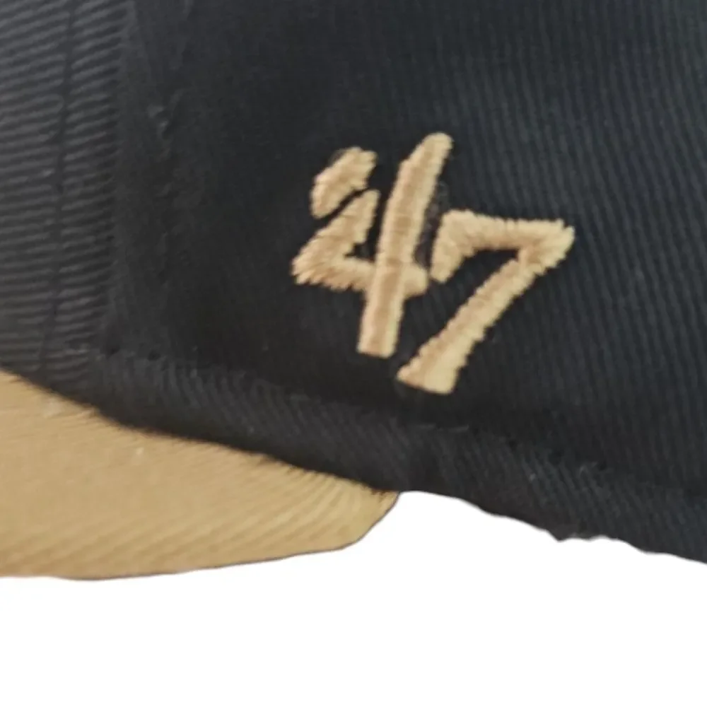 Jacksonville Suns Youth Snapback Hat 47 Brand MiLB Black Khaki Baseball Cap